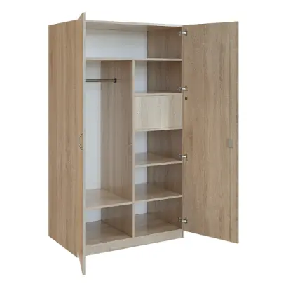 Q 26-100 skříň šatní, 2-dvéřová, 1000x600x1800mm, dub bardolino